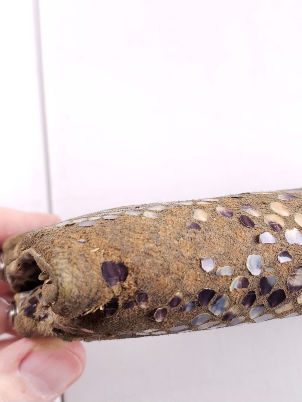 HOBO Tan and Purple Snakeskin-Pattern Clutch Wallet - Picture 7 of 13